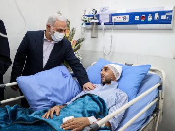 عیادت از مجروحان فرماندهی انتظامی (فراجا)