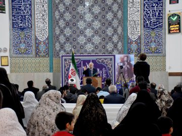 حضور دکتر جلال زاده در نماز جمعه شهر قوشچی