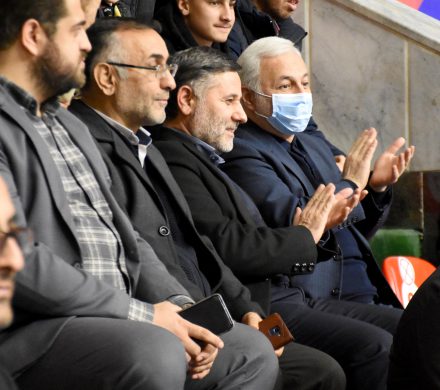 حضور در بازی تیم والیبال شهرداری ارومیه با تیم راهیاب ملل مریوان