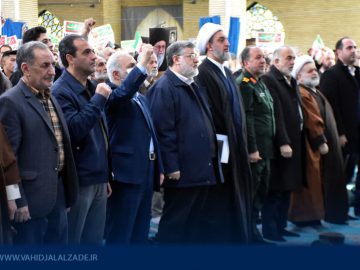 حضور در مراسم  گرامیداشت حماسه نهم دی ماه روز بصیرت و میثاق با ولایت، مصلی ارومیه