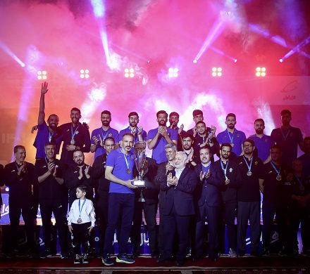 حضور در مراسم اختتامیه لیگ برتر والیبال