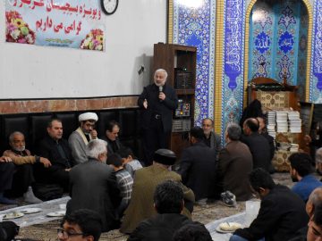 حضور در جمع نمازگزاران مسجد امام جواد (ع)