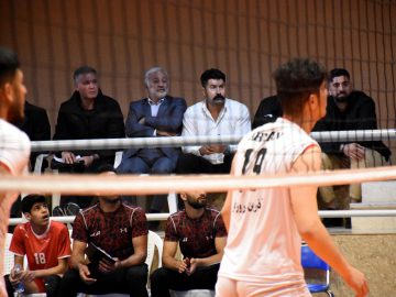 حضور در مسابقات والیبال جام رمضان