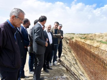 بازدید از طرح انتقال پساب به دریاچه ارومیه و طرح آبرسانی به ٣٣ روستای بخش انزل