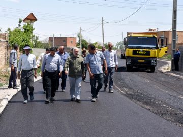 بازدید از روند زیرسازی، اصلاح و آسفالت ریزی معابر روستایی