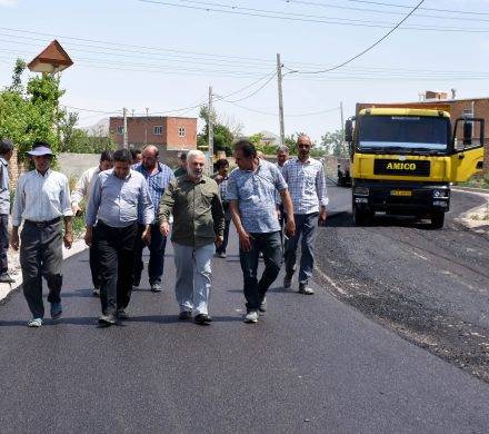 بازدید از روند زیرسازی، اصلاح و آسفالت ریزی معابر روستایی