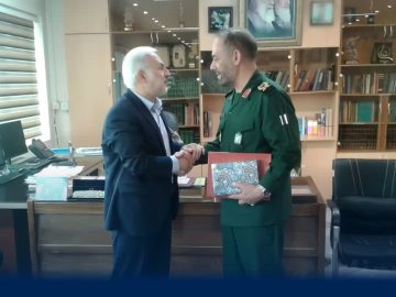 دیدار با سردار محمد حسین رجبی فرمانده جدید سپاه شهدا استان آذربایجان غربی