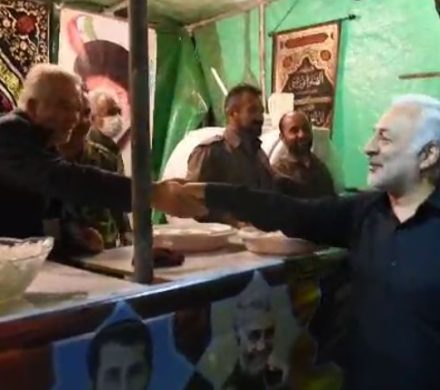 حضور در محل موکب شهدای بخش مرکزی در سه راه روستای رشکان
