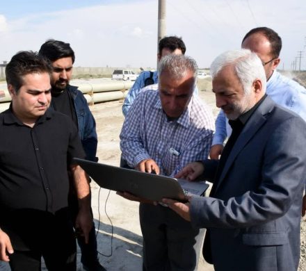 بازدید از طرح آبرسانی شهید شبان در مسیر جاده ارومیه به سلماس