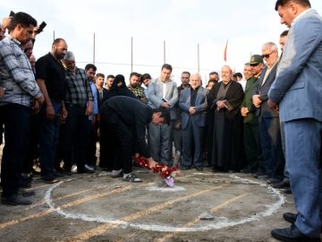 مراسم کلنگ زنی سالن ورزشی چند منظوره شهید مدافع امنیت سیدعباس فاطمیه
