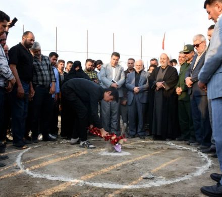 مراسم کلنگ زنی سالن ورزشی چند منظوره شهید مدافع امنیت سیدعباس فاطمیه