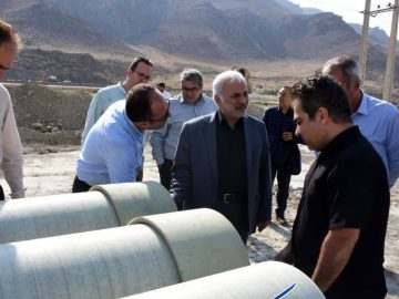 بازدید از طرح آبرسانی شهید شبان