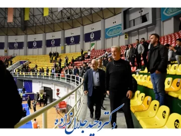 مسابقه تیم والیبال شهرداری ارومیه و سایپا