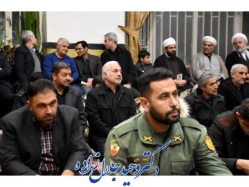 حضور در مراسم شهید مدافع امنیت حسن مختارزاده