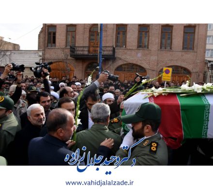 شرکت در مراسم تشییع استاندار فقید آذربایجان شرقی