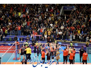 مسابقه تیم والیبال شهرداری ارومیه و چادرملو کرمان