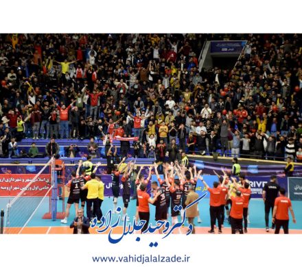 مسابقه تیم والیبال شهرداری ارومیه و چادرملو کرمان