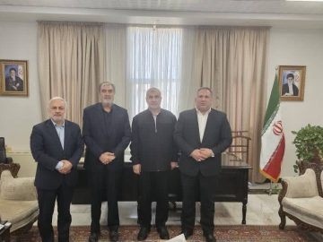 دیدار با نائب رییس مجلس، رییس کمیسیون اقتصادی و رییس کمیسیون امنیت ملی و سیاست خارجی در وزارت امور خارجه